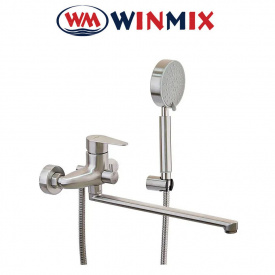 Змішувач для ванни довгий ніс Winmix Euro ASA (Chr-006) SUS304 з нержавіючої сталі, Польща