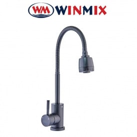 Змішувач для кухні рефлекторний Winmix SOK REFLECTOR BLACK (Chr-011) SUS304 із нержавіючої сталі, Польща