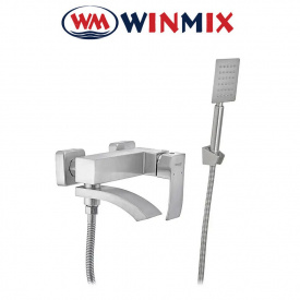 Змішувач для ванни короткий ніс Winmix AMAX Euro SUS304 (Chr-009) з нержавіючої сталі, Польща.