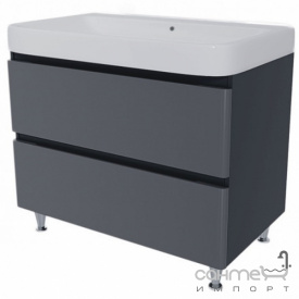 Напольная тумба под раковину СанСервис Hilton 80 Zen матовая серая