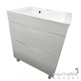 Напольная тумба под раковину СанСервис Smile 55 Sava белая