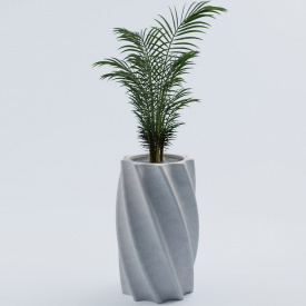 Ваза бетонная Берн 110x50x50 см, уличная садовая