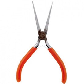 Длинногубцы прямые 5 LTL20046 оранжевые CRV45 Lemanso