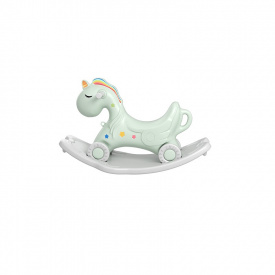 Детская лошадка качалка BabyPlayPen Унисекс Музыкальная 1348446615 Зеленый