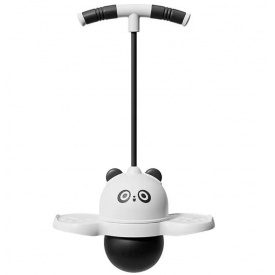 Джампер-м'яч стрибалка для дітей No Brand на платформі з ручками Біло-чорний (2104618558)