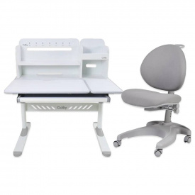 Комплект парта-трансформер Cubby Nerine Grey + кресло FunDesk Cielo Grey (221920-800819)