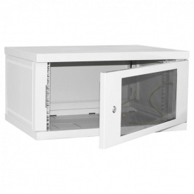 Шкаф настенный Ipcom 4U, 600*350, RAL7035 (СН-4U-060х035-ДС-7035)