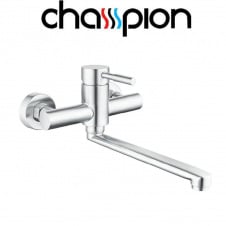 Смеситель для кухни от стены Champion Sus-005 CHROME, из нержавеющей стали