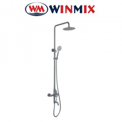 Душова колона Winmix SUS-009-J Graphite із змішувачем із нержавіючої сталі SUS304, Графіт Іршава