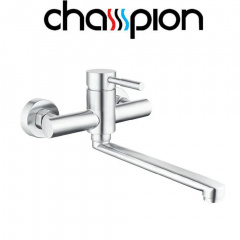 Смеситель для кухни от стены Champion Sus-005 CHROME, из нержавеющей стали Черкаси