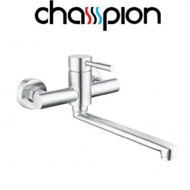 Змішувач для кухні від стіни Champion Sus-005 CHROME, з нержавіючої сталі