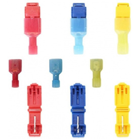 Набір клем обтискних з ізоляцією T-образні для швидкого монтажу TiP 30 шт 15 комплектів (546455234)