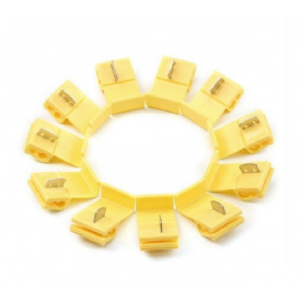 Набір клем з врізним контактом для швидкого монтажу 2 - 4 мм Linco 15 шт жовтий