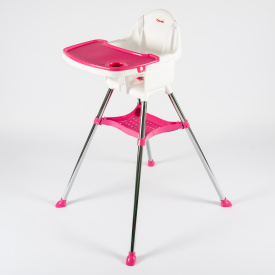 Стільчик для годування дитячий Doloni 97x67x68 см Біло-рожевий (03220/3)