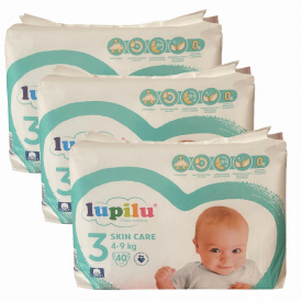 Підгузки Lupilu Skin Care 3 Midi 4-9 кг 120 шт