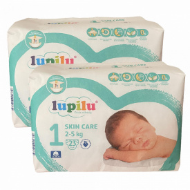 Підгузки Lupilu Skin Care Newborn 1 2-5 кг 46 шт