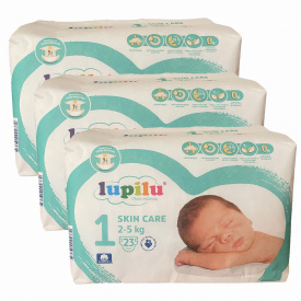 Підгузки Lupilu Skin Care Newborn 1 2-5 кг 69 шт