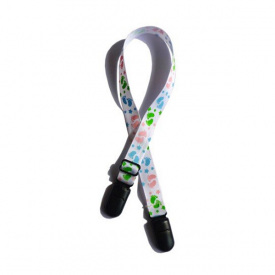 Универсальный зажим для салфетки и слюнявчика No Brand Baby Legends URQ9203 Белый с рисунком