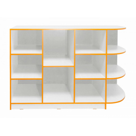 Стелаж дитячий для іграшок (плюс) МАКСІ МЕБЛІ Білий (5102814)