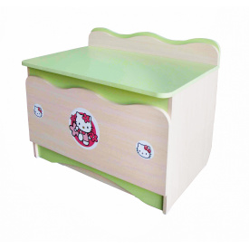 Ящик для іграшок Казка Тема КІТТІ МАКСІ МЕБЛІ Дуб молочний/Зелена вода (11325)