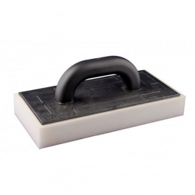 Тертка пластикова 130*270 поролон 20 мм біла MASTERTOOL GM (08-1322)