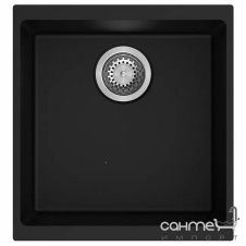 Прямоугольная кухонная мойка Fabiano Navio 43x46 Grey Metallic серый металлик