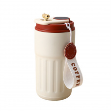 Термочашка з датчиком температури YIWU Coffee 500 мл Червоно-білий (HP-14-10R)