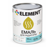 Емаль ELEMENT для радіаторів база А біла 0,75 л