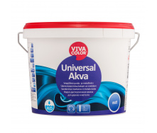 Краска для дерева и металла Universal Akva Matt база A белая 2,7 л