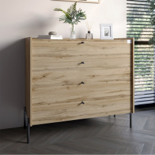 Комод Lion Wood 100x45x90 см Дуб Аппалачи (LION-042977)