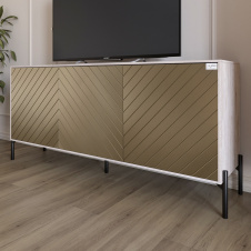 Тумба Lion Амарант 168x40x76.5 см Самоа Дымчатый/Перламутровый металлик (LION-043041)