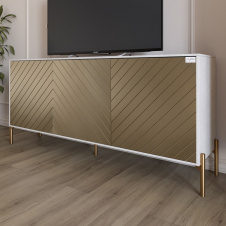 Тумба Lion Амарант 168x40x76.5 см Бетон/Перламутровый металлик (LION-043059)