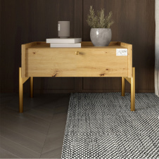 Тумба приліжкова Lion Wood 31.5x50 см Дуб Артізан (LION-041316)