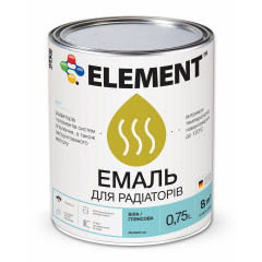 Емаль ELEMENT для радіаторів база А біла 0,75 л Ладан