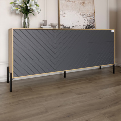 Комод Lion Амарант 158.5x39x77 см Дуб Артизан/Графитовый (LION-041888) Белая Церковь