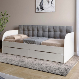 Односпальне ліжко Lion Л-7 Лілі-95 90x200 см Бетон (LION-041087)