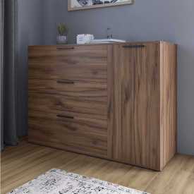Комод Lion Краш 120x43x86 см Дуб Ліворно (LION-044157)