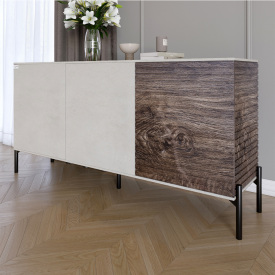 Комод Lion Грей 154x38x76.5 см Бетон/Дерево (LION-041774)