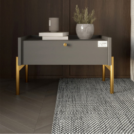 Тумба приліжкова Lion Wood 31.5x50 см Антрацит (LION-041304)