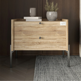 Тумба приліжкова Lion Wood 50x40x44 см Дуб Сонома трюфель (LION-041354)