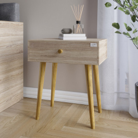 Тумба приліжкова Lion Х'юге-4 45x33x51 см Дуб Сонома (LION-041022)