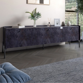 Тумба Lion Wood 160x40x65 см Бетон темний (LION-043095)