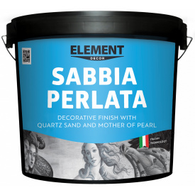 Декоративная штукатурка Element Décor Sabbia Perlata с кварцевым песком и перламутром 1 кг