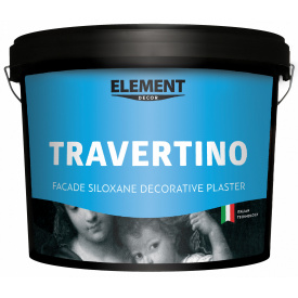 Декоративна штукатурка Element Décor Travertino фактурна 5 кг