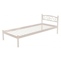 Кровать односпальная металлическая Метакам VERONA-1 190X80 Бежевый Київ
