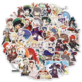 Набір стікерів Геншин Імпакт 50 шт. - GameStyle (12959)