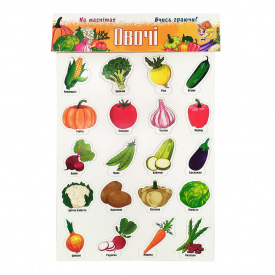 Набор магнитов на листе Овощи Artos Games 1267ATS 20 шт.