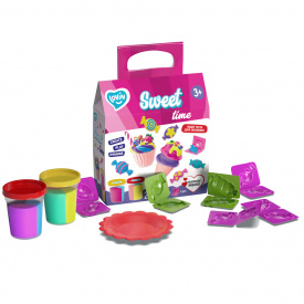 Набор для лепки с тестом Sweet Time TM Lovin 41149 2 банки по 3 цвета