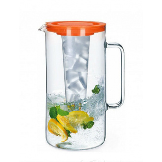 Глечик 2,5 л з ємністю для льоду помаранчевий Simax 2544/L SIM