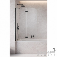 Шторка на ванну Radaway Garda PND II 1000x1500 10720100-54-01L профиль черный/прозрачное стекло